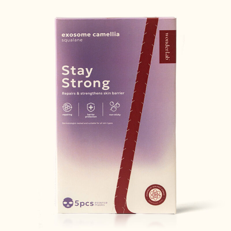 WonderLab Exosome Camellia Skin Strengthening Sheet Mask (5pcs/Box)