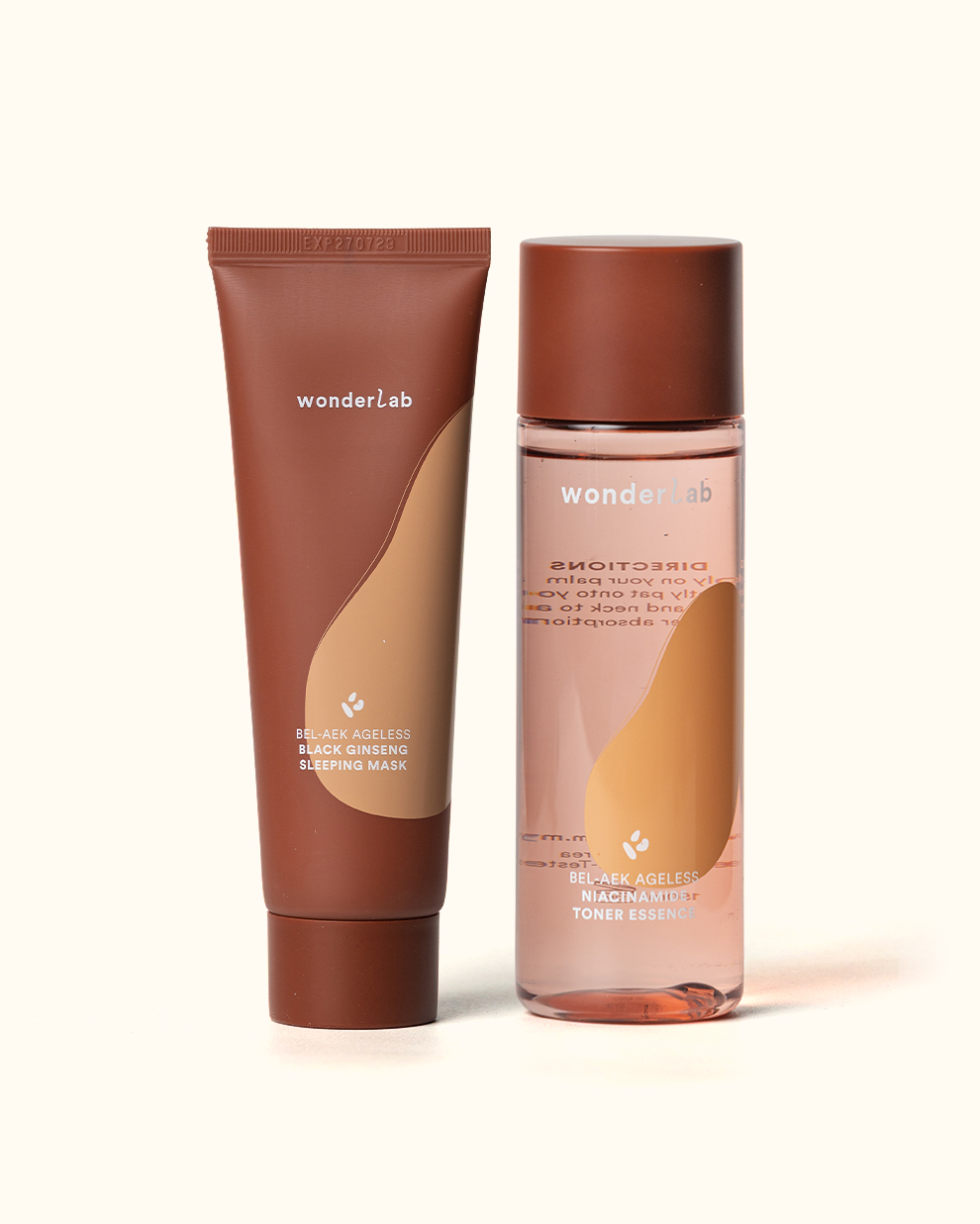 WonderLab Ageless Duo Set (Toner Essence + Sleeping Mask)